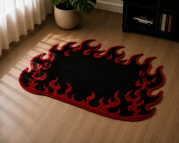 Wool_Bold_Flame_Silhouette_Shaped_Tufted_Rug
