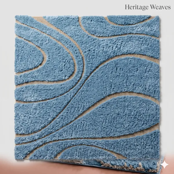Blue_Shag_Hand_Sculpted_Abstract_Pattern_Area_Rug
