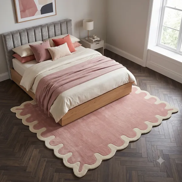 Wool_Artistic_Scalloped_Wave_Border_Tufted_Area_Rug
