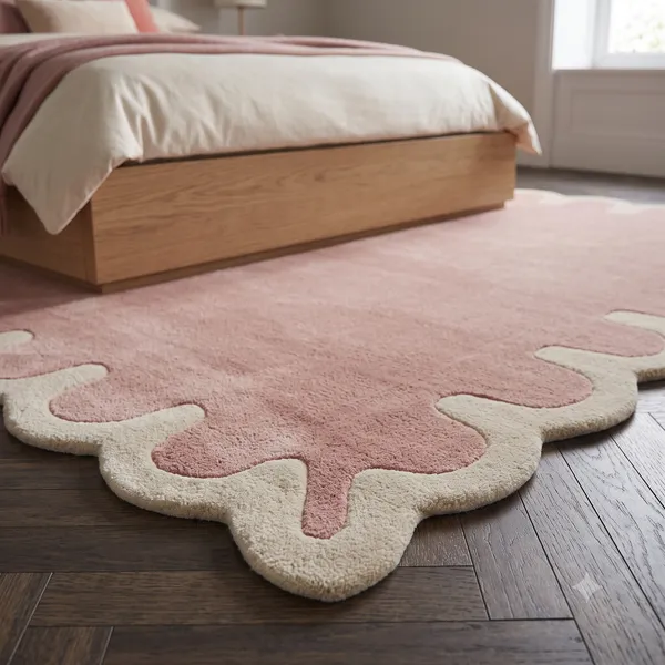 Wool_Artistic_Scalloped_Wave_Border_Tufted_Area_Rug