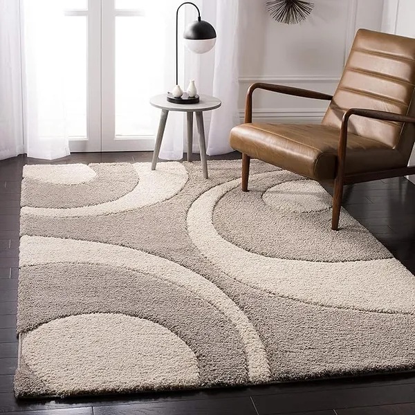 Grey_And_Cream_Textured_Abstract_Pattern_Area_Rug