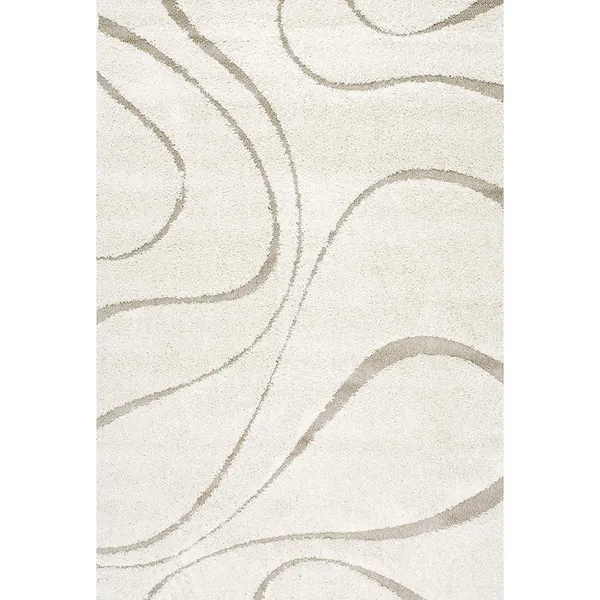 Ivory_Handcrafted_Swirl_Pattern_Deep_Pile_Shag_Rug
