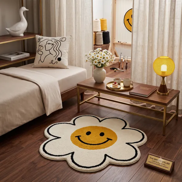 Wool_Playful_Daisy_Smiley_Face_Shaped_Tufted_Rug