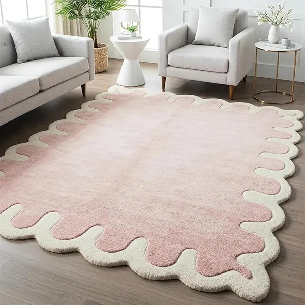 Wool_Artistic_Scalloped_Wave_Border_Tufted_Area_Rug