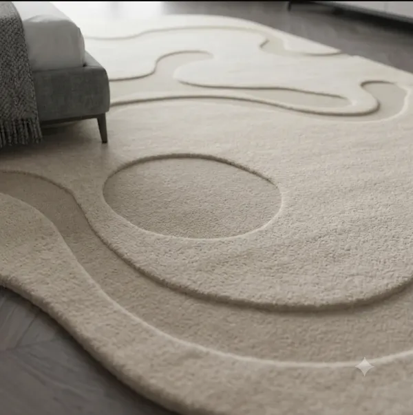 Wool_Contemporary_Amoeba_Freeform_Carved_Tufted_Area_Rug