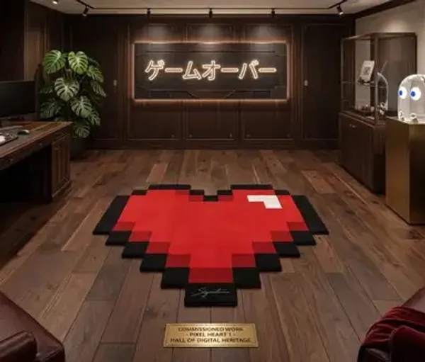 Red_Tufted_8_Bit_Pixel_Heart_Shaped_Rug