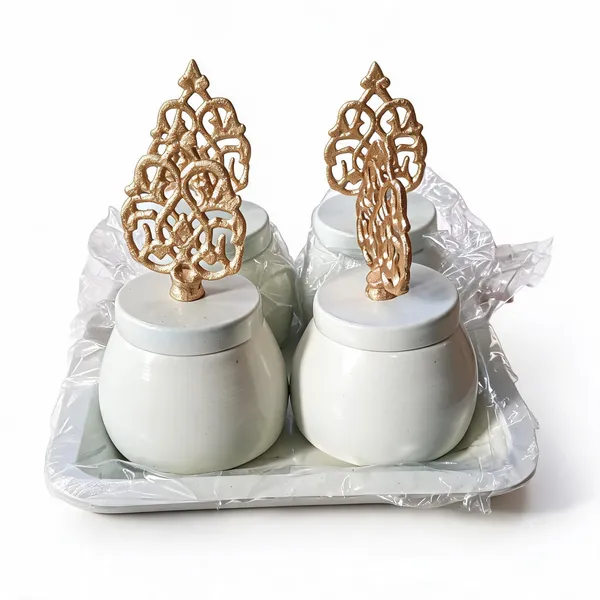 Glass_Ornamental_Gold_Accent_Decorative_Jar_Set
