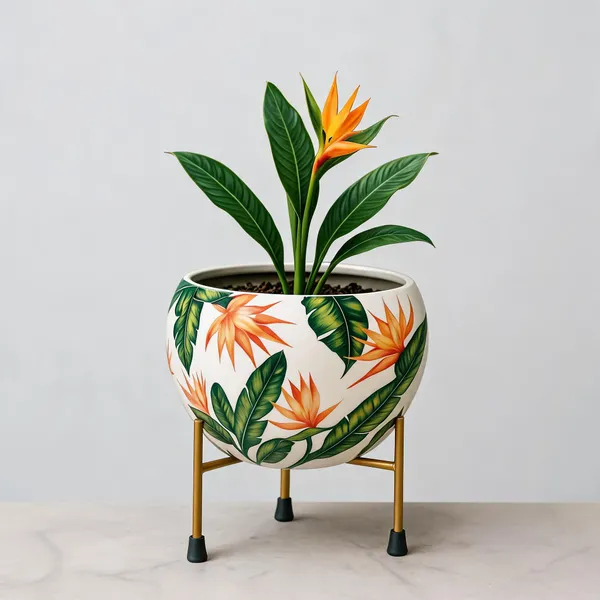 Porcelain_Tropical_Botanical_Floral_Print_Planter_With_Stand