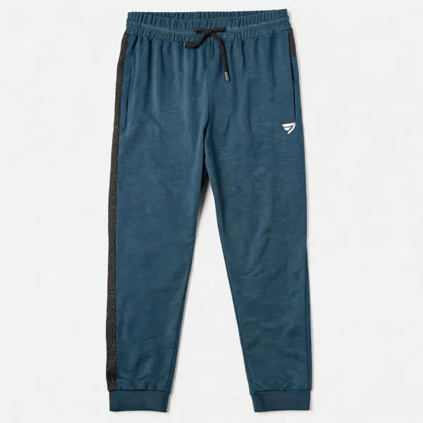 Teal_Lycra_Tapered_Fit_Striped_Joggers_For_Men