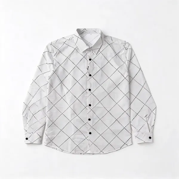 White_Cotton_Relaxed_Fit_Geometric_Print_Casual_Shirt_For_Men