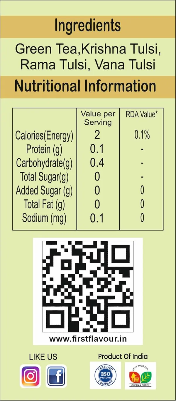 First_Flavour_Tulsi_Green_Tea_Bag_(25Tea_Bag)