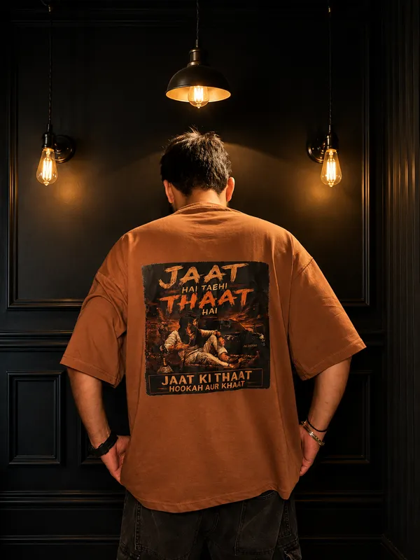 Mustard_Terry_Cotton_Oversized_Graphic_Print_T-Shirt_For_Unisex