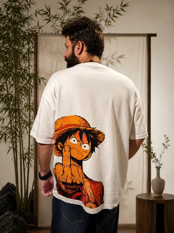 White_Terry_Cotton_Oversized_Anime_Graphic_Print_T-Shirt_For_Unisex