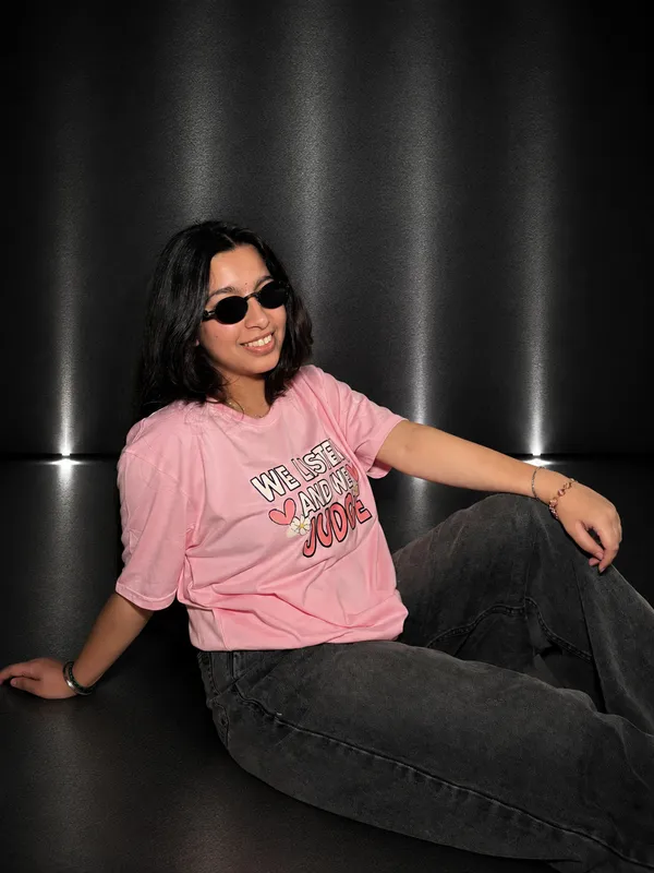 Pink_Terry_Cotton_Round_Neck_Graphic_Print_T-Shirt_For_Unisex