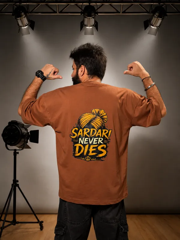Brown_Terry_Cotton_Oversized_Graphic_Print_T-Shirt_For_Unisex