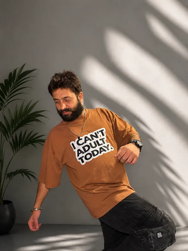 Mustard_Terry_Cotton_Oversized_Graphic_Print_T-Shirt_For_Unisex