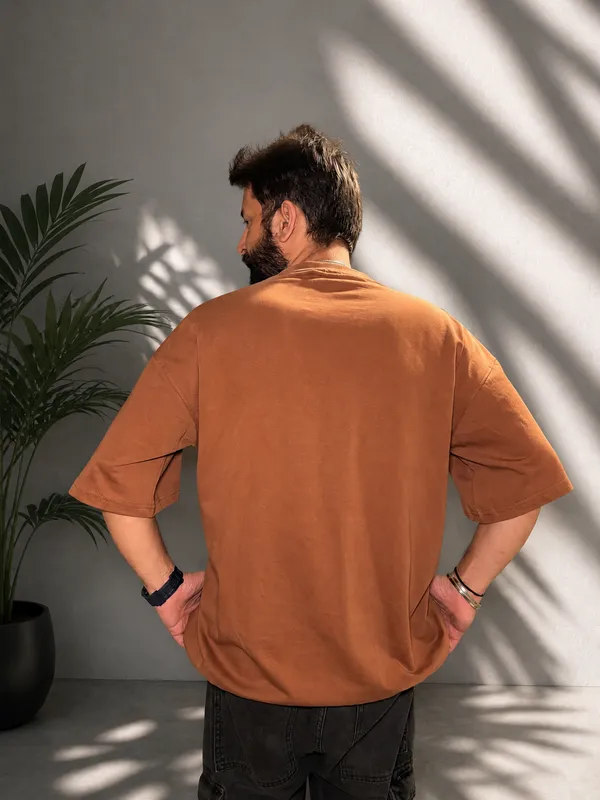 Mustard_Terry_Cotton_Oversized_Graphic_Print_T-Shirt_For_Unisex