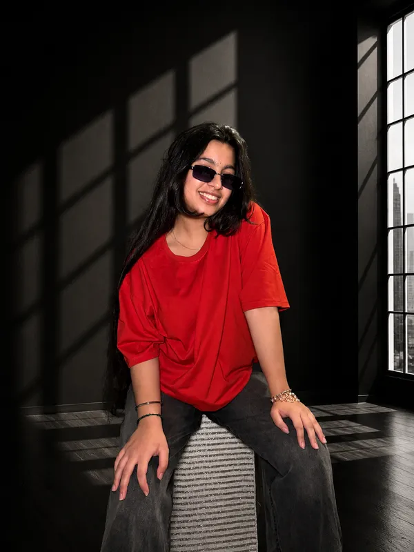 Red_Terry_Cotton_Oversized_Graphic_Print_T-Shirt_For_Unisex