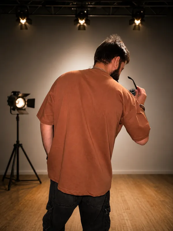 Brown_Terry_Cotton_Oversized_Graphic_Print_T-Shirt_For_Unisex