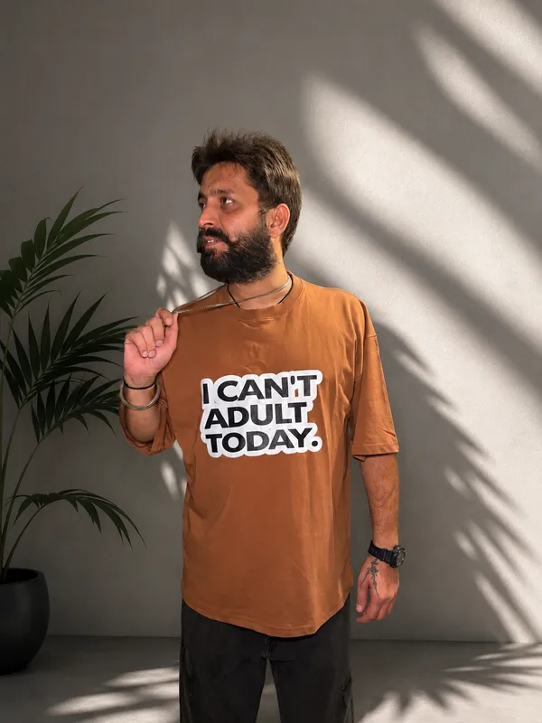 Mustard_Terry_Cotton_Oversized_Graphic_Print_T-Shirt_For_Unisex