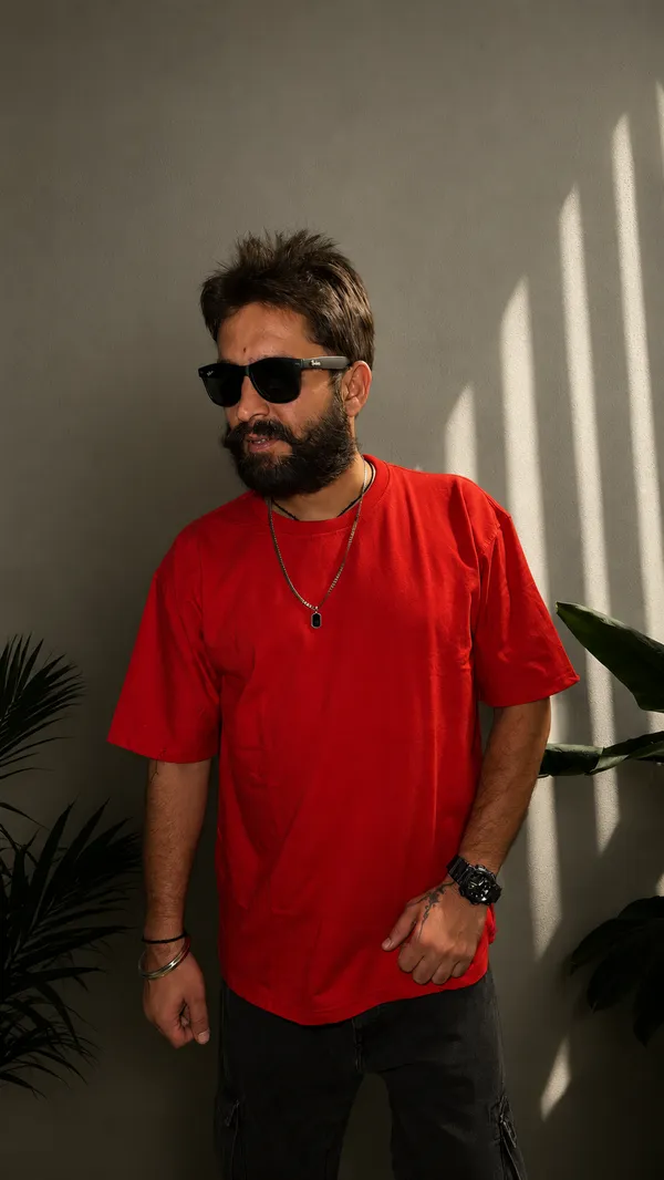Red_Terry_Cotton_Oversized_Graphic_Print_T-Shirt_For_Unisex