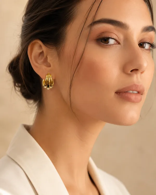 Gold-Toned_Ridged_Huggie_Hoop_Earrings_for_Women