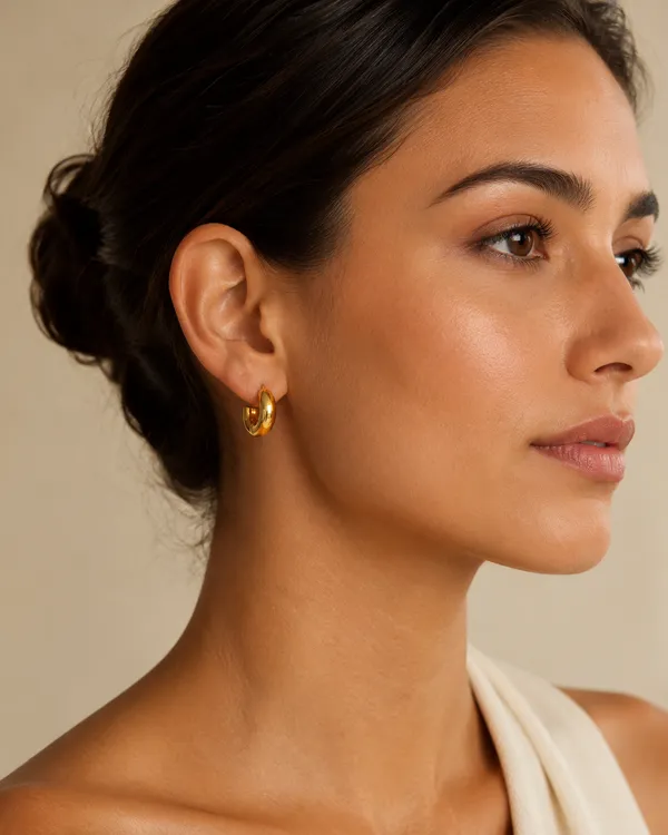 Gold_Plated_Textured_Hoop_Earrings_for_Women