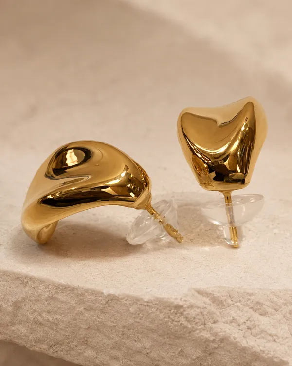Gold_Tone_Abstract_Heart_Stud_Earrings_for_Women