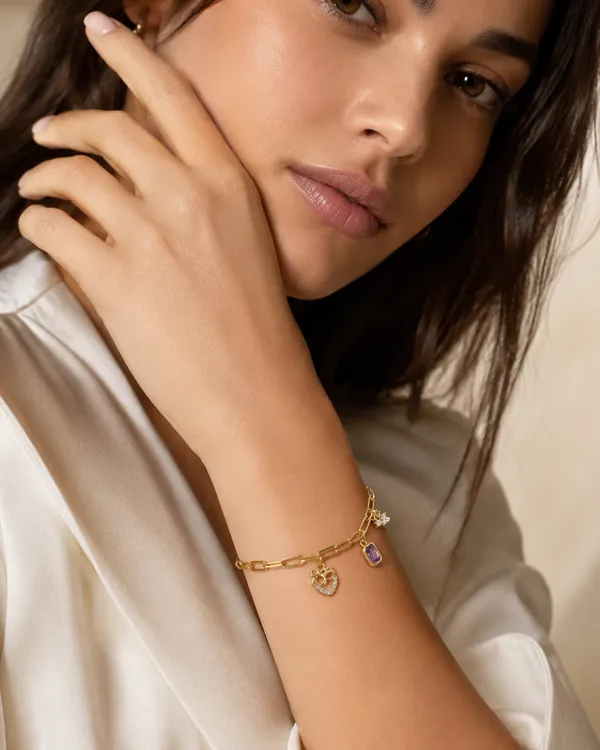 Gold_Plated_Chain_Bracelet_With_Gemstone_Charm_Pendants_For_Women