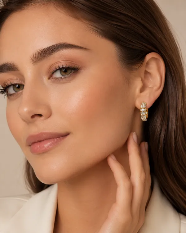 Gold_Plated_Studded_Hoop_Earrings_for_Women