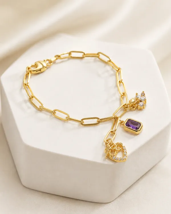 Gold_Plated_Chain_Bracelet_With_Gemstone_Charm_Pendants_For_Women