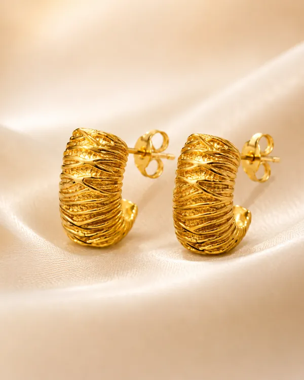 Gold_Textured_Hoop_Earrings_for_Women