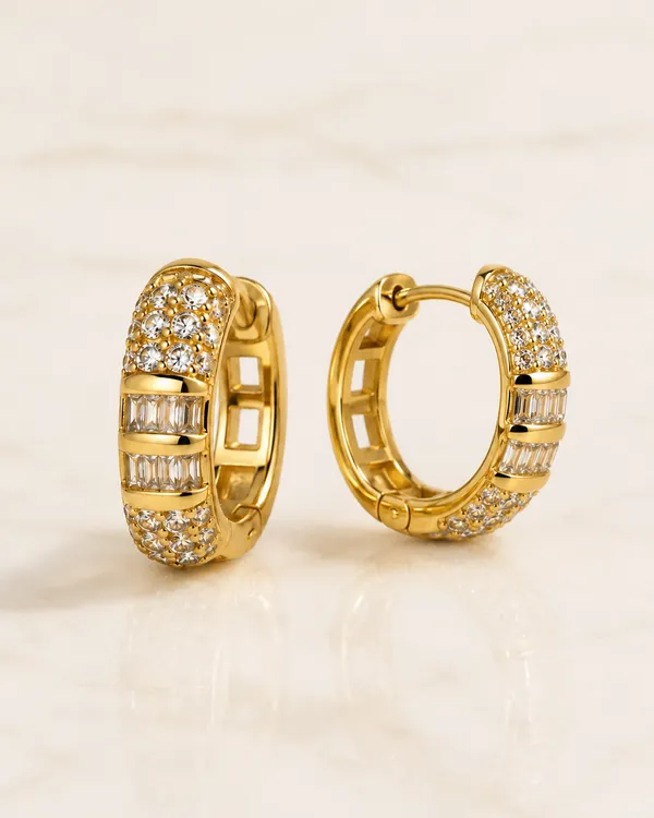 Gold_Plated_Studded_Hoop_Earrings_for_Women