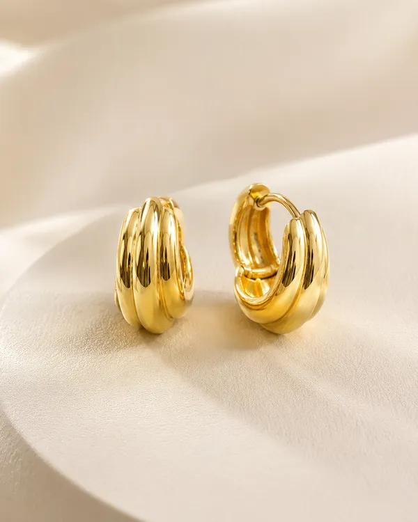 Gold-Toned_Ridged_Huggie_Hoop_Earrings_for_Women
