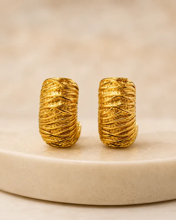 Gold_Textured_Hoop_Earrings_for_Women