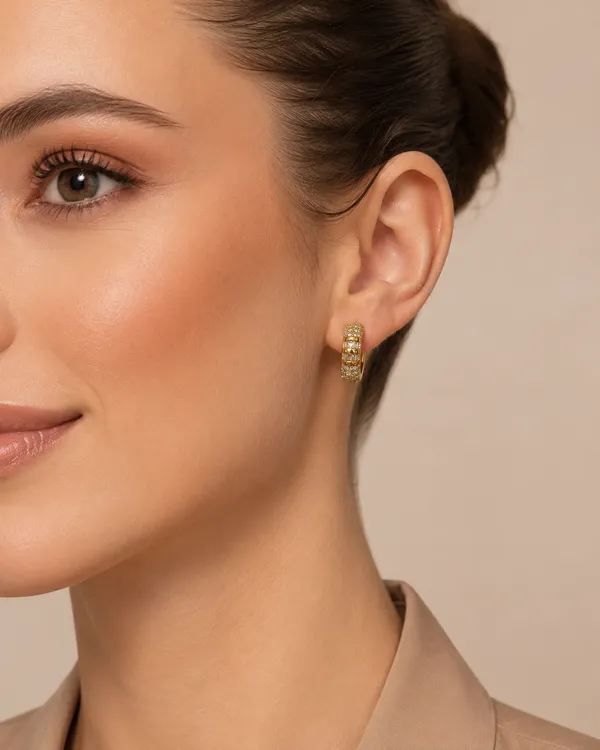 Gold_Plated_Studded_Hoop_Earrings_for_Women