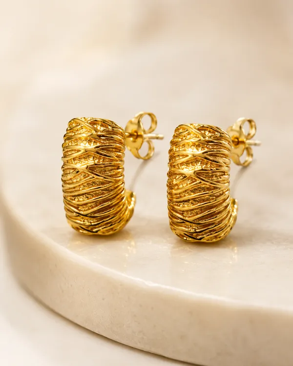 Gold_Textured_Hoop_Earrings_for_Women