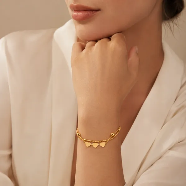 Gold_Tone_Layered_Heart_Charm_Bracelet_for_Women