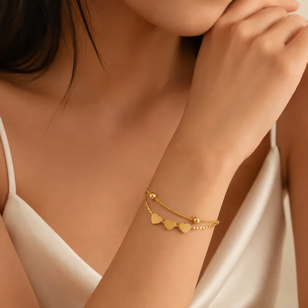 Gold_Tone_Layered_Heart_Charm_Bracelet_for_Women