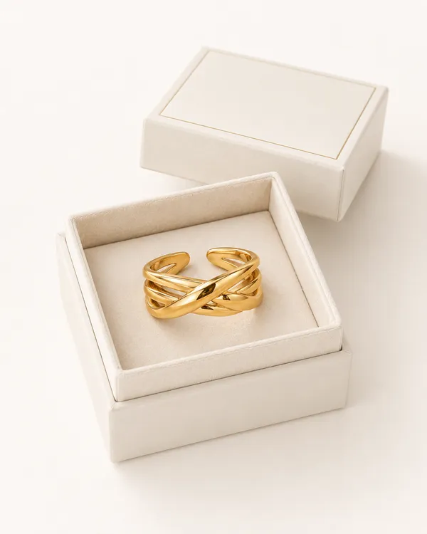 Gold_Tone_Interlocking_Band_Ring_for_Women