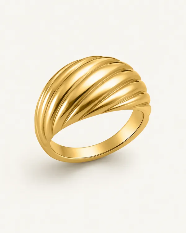 Gold_Ridged_Dome_Ring_for_Women