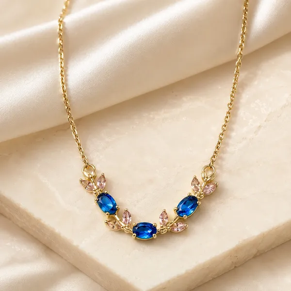 Gold_Tone_Blue_Crystal_Delicate_Chain_Necklace_for_Women