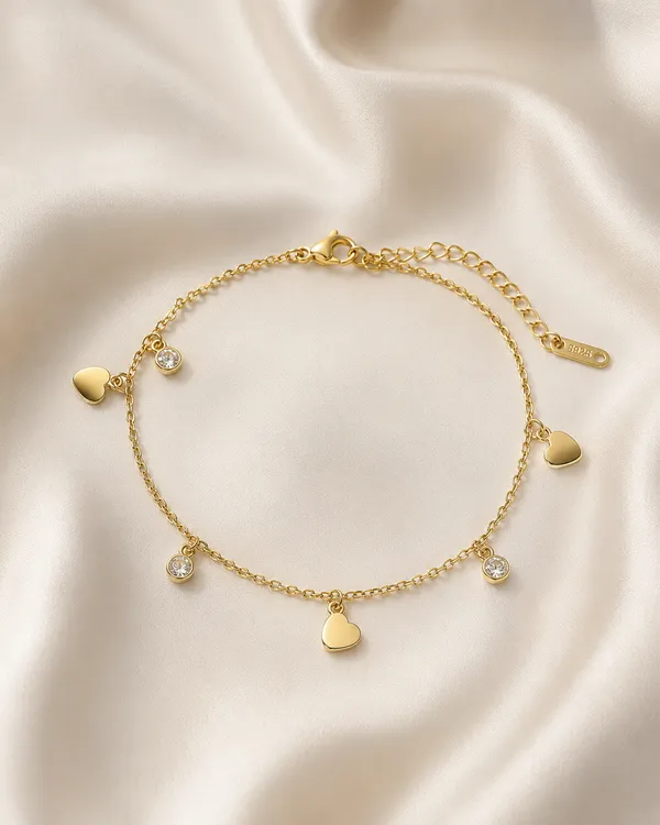 Gold_Plated_Heart_and_Crystal_Charm_Bracelet_for_Women