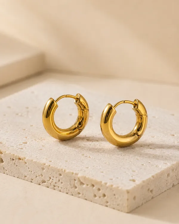 Gold_Plated_Textured_Hoop_Earrings_for_Women