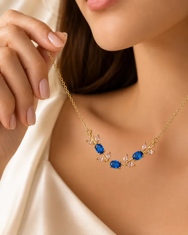Gold_Tone_Blue_Crystal_Delicate_Chain_Necklace_for_Women