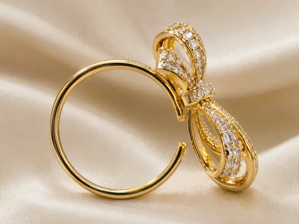 Gold_Plated_Crystal_Embellished_Bow_Ring_for_Women