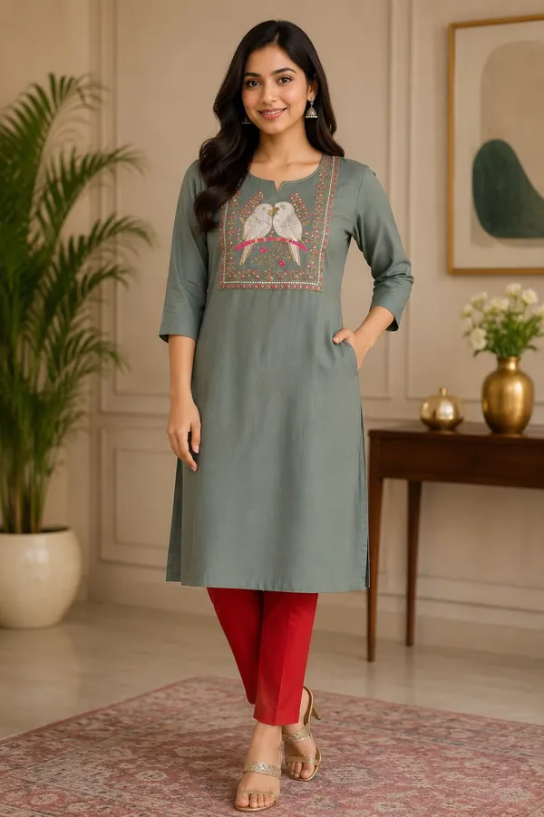 Sage_Green_Embroidered_Straight_Kurta_for_Women