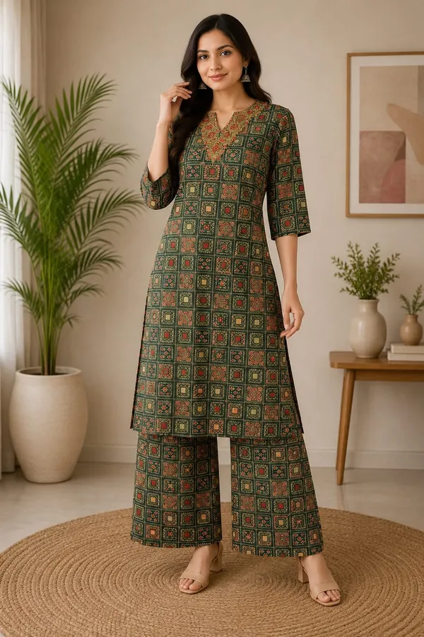 Green_Printed_Cotton_Kurta_and_Palazzo_Set_for_Women