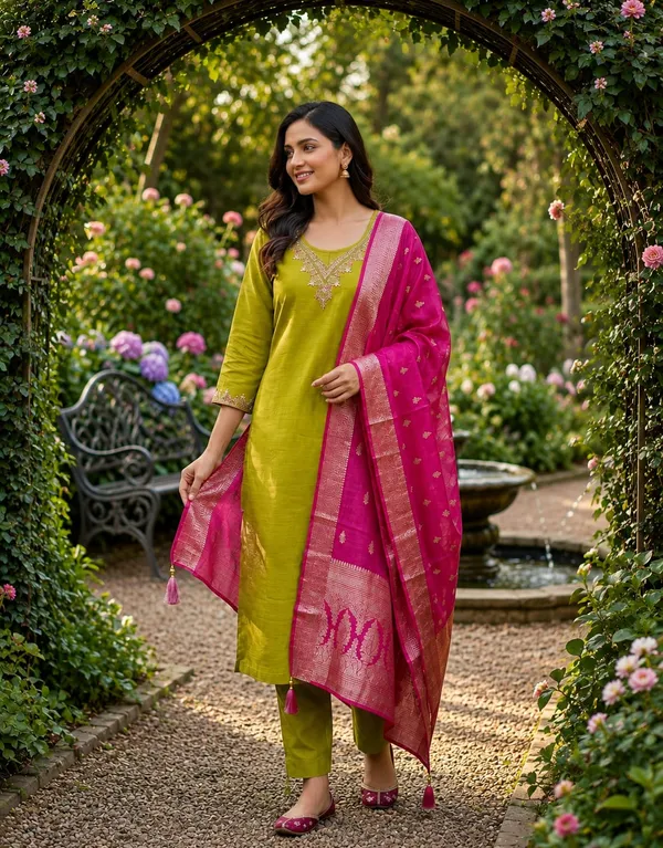 Olive_Orchid_Silk_Set