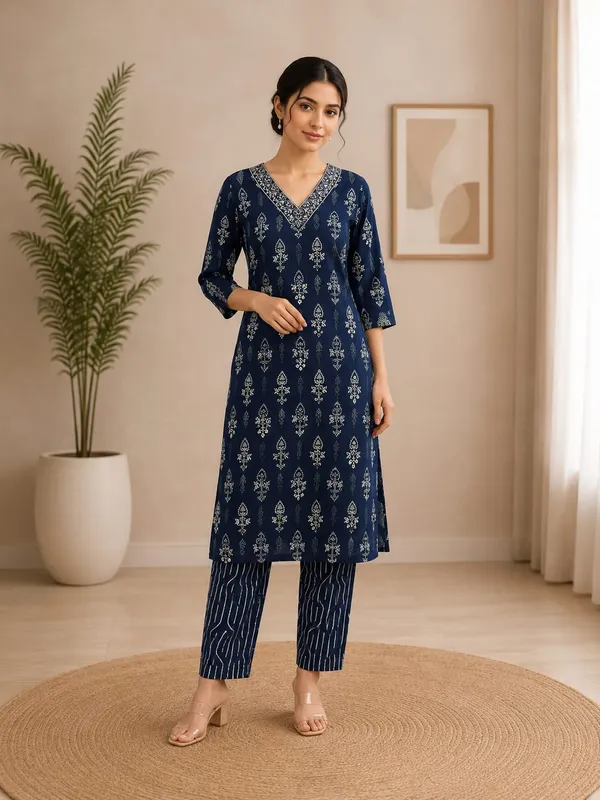 Navy_Blue_Cotton_Printed_Kurta_and_Pant_Set_for_Women
